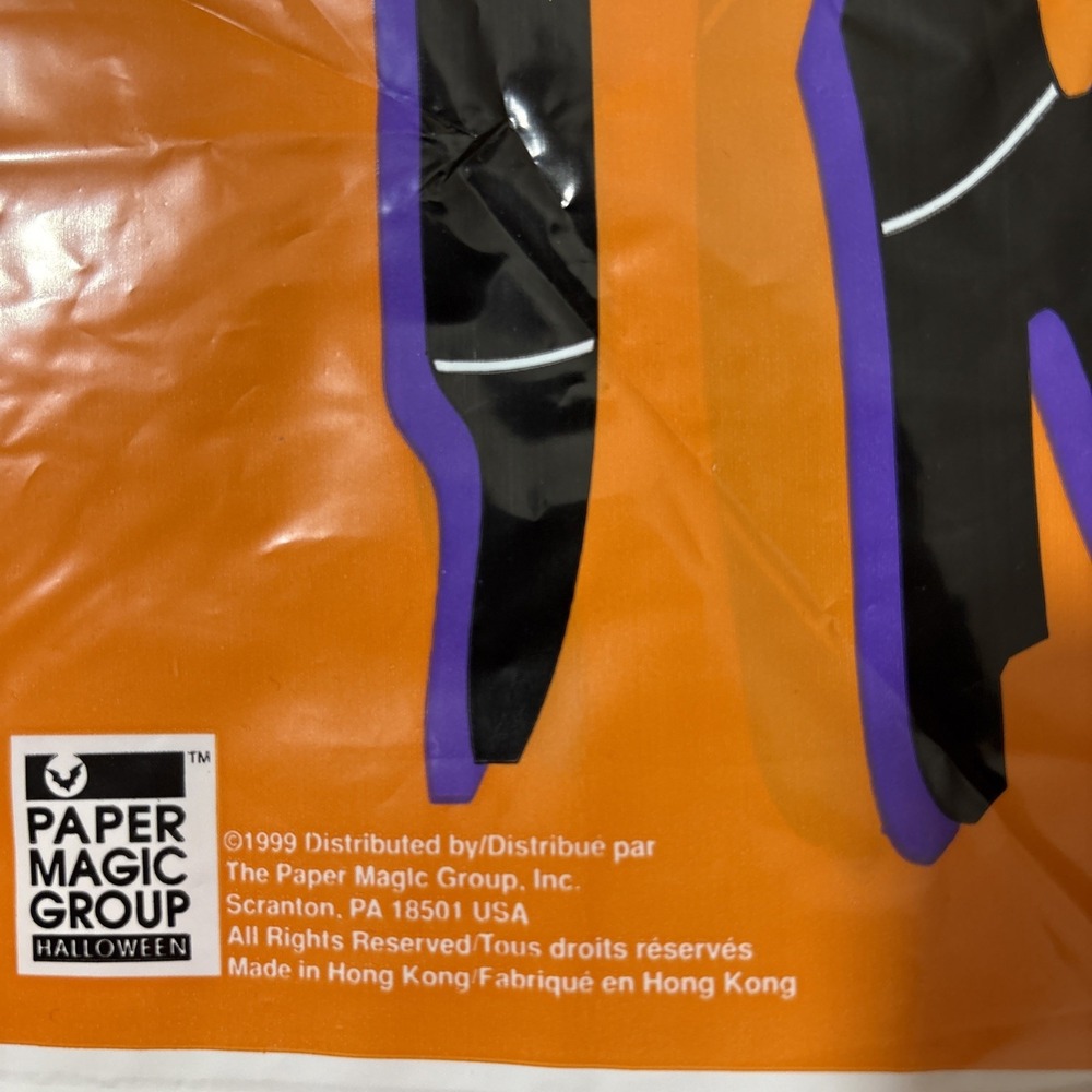 6 Vintage Halloween 1999 Trick or Treat‎ Plastic Bag Paper Magic Group - Picture 3 of 6